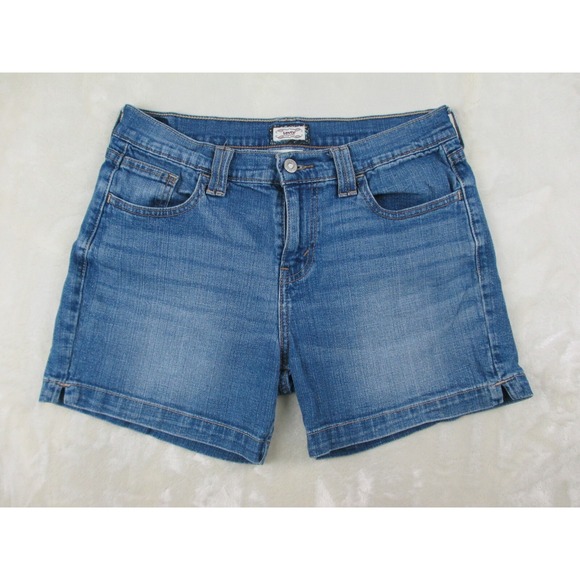 Levi's 515 Shorts Womens 8 Blue Denim Jeans Pockets Cotton Ladies - Picture 1 of 12